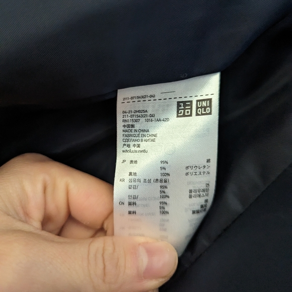Uniqlo navy blazer, XS - Picture 3 of 5